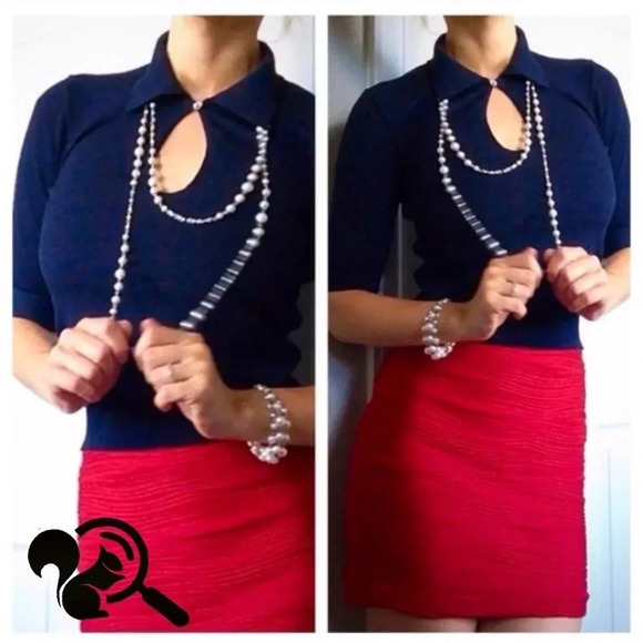 Arden B red Skirt - Picture 1 of 9